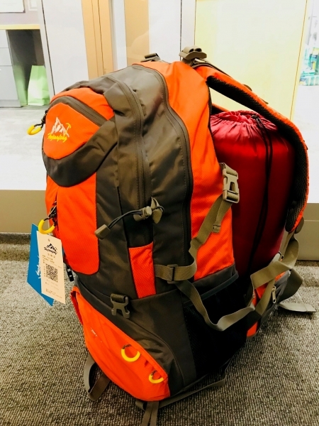 Photo: Backpack full of supplies at Harvard