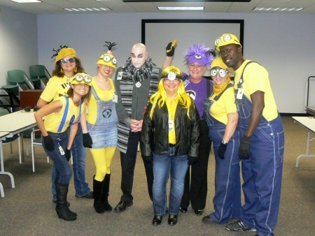 Photo: Research staff getting despicable for Halloween 2013